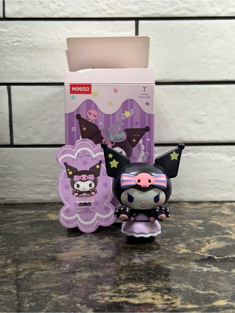 Kuromi Purple Collectible Vinyl Figure - Cute Character Toy
